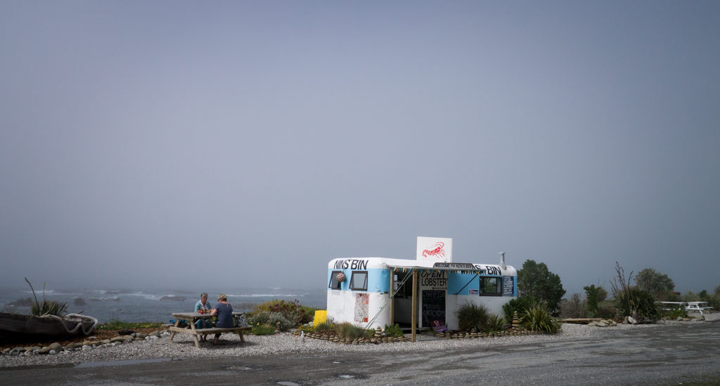 Erdbebenhilfe: Spenden für Nins Bin, das kultige Crayfish-Büdchen bei Kaikoura