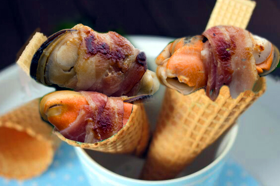 Weltneuheit in Invercargill vorgestellt: Bluff Oyster-Eis mit knusprigem Lamm-Bacon