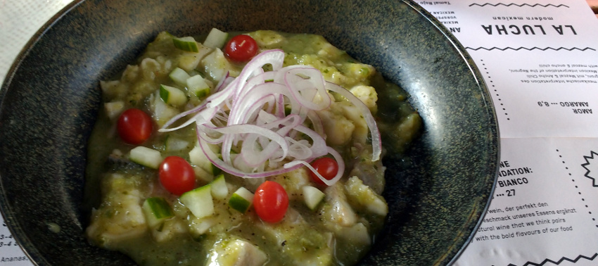 La Lucha - kreative mexikanische Kueche in Berlin - Ceviche Verde