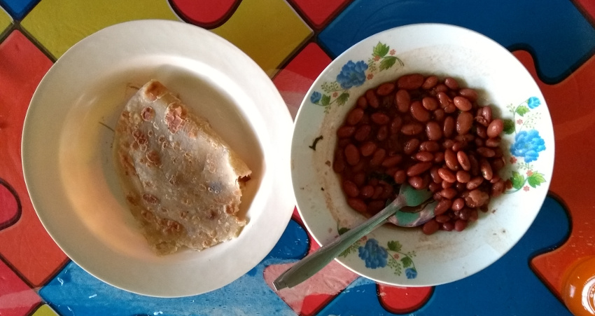Rote Bohnen mit Chapati: einfach und gut