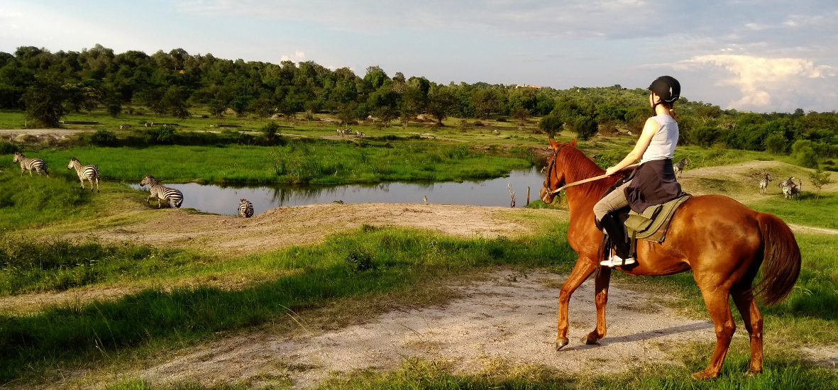 Die schönsten Safaris (mit Kind) in Uganda: Reitsafari im Lake Mburo Nationalpark