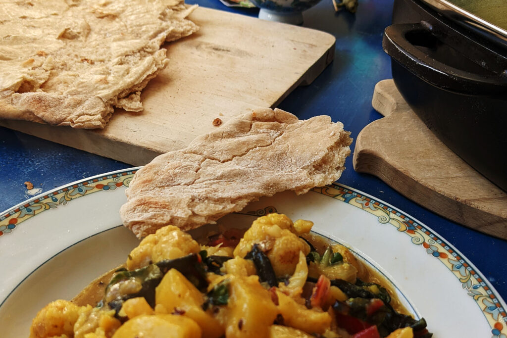 Leckeres Fladenbrot, wenn auch nicht ganz das original Lavash