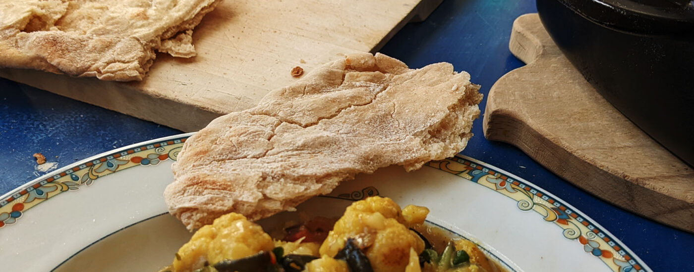 Leckeres Fladenbrot, wenn auch nicht ganz das original Lavash